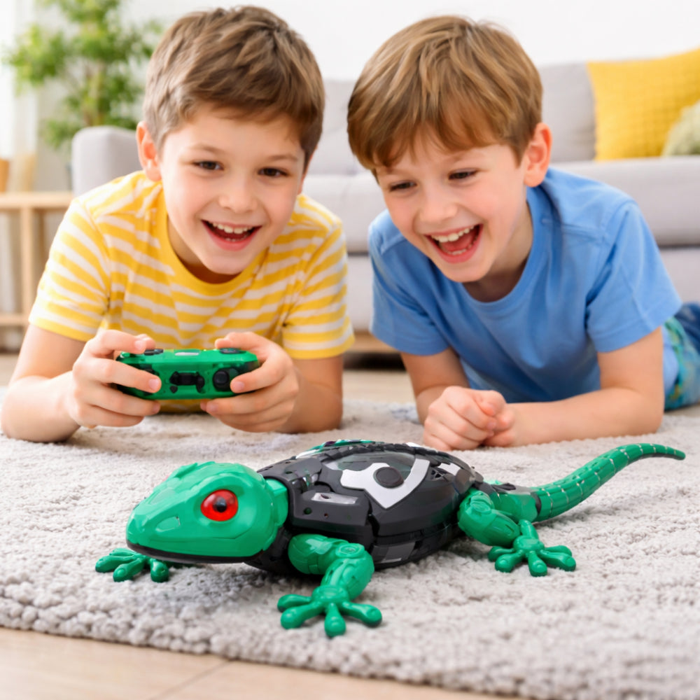 Motorized Remote Control Lizard Figure 33-Foot Range Wall-Climbing Action