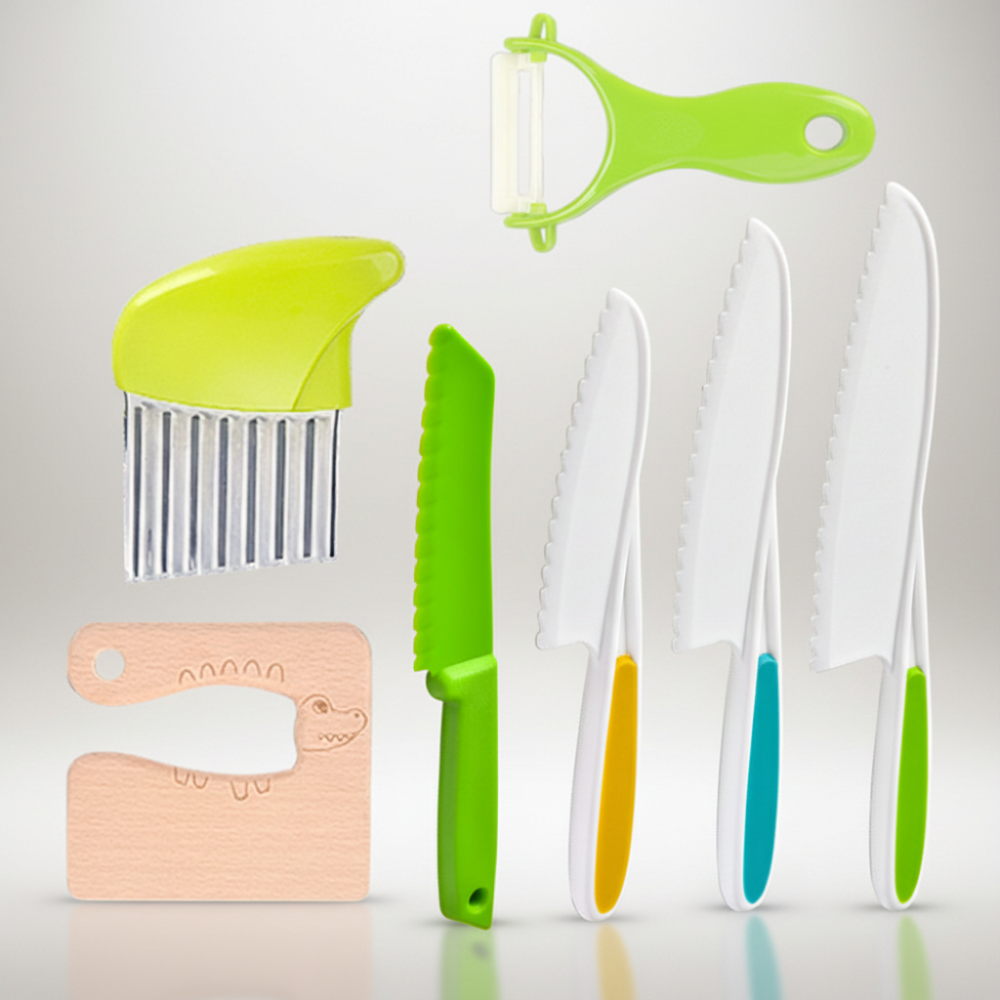 Kids Kitchen Play Set — Child-Safe Mini Cookware and Utensils