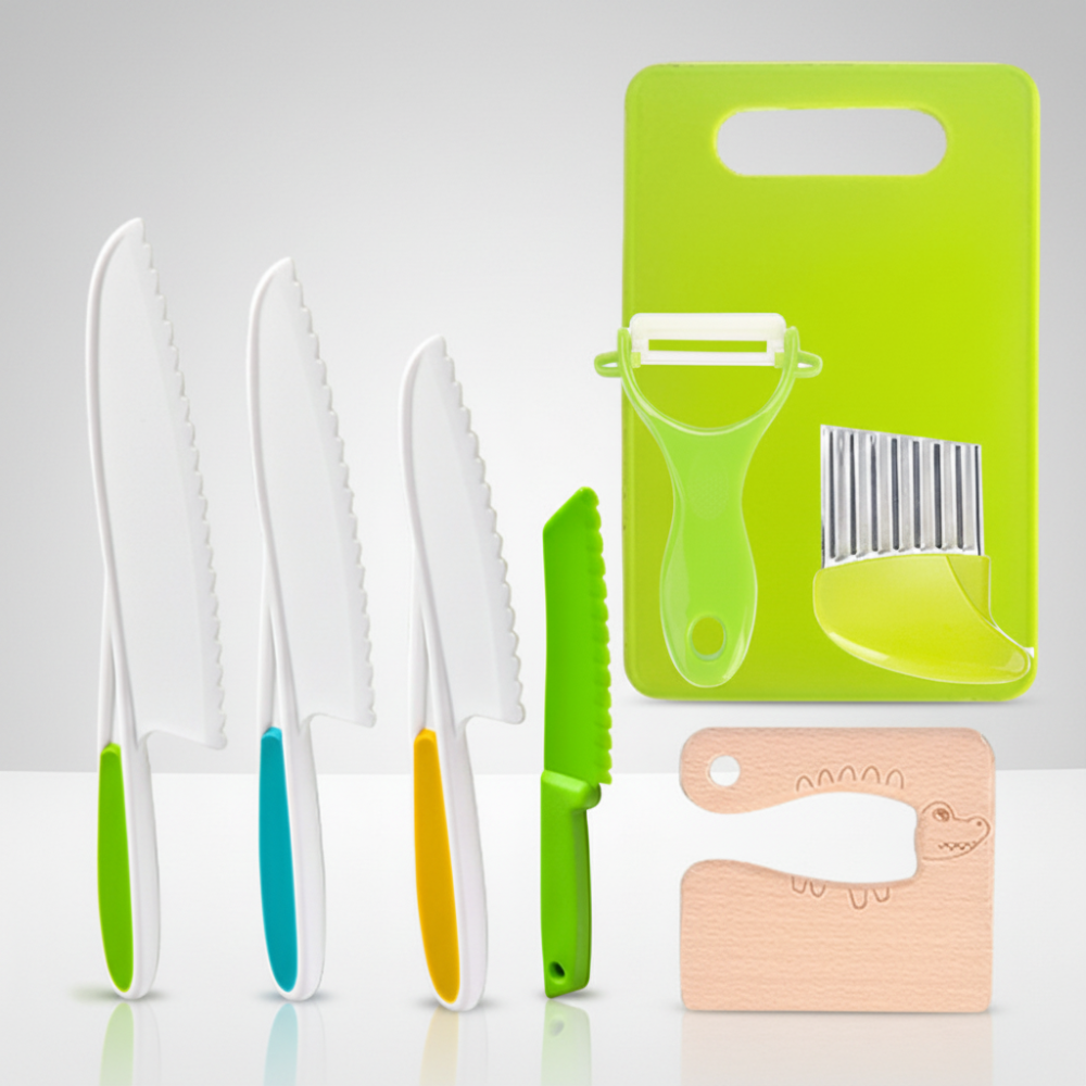Kids Kitchen Play Set — Child-Safe Mini Cookware and Utensils