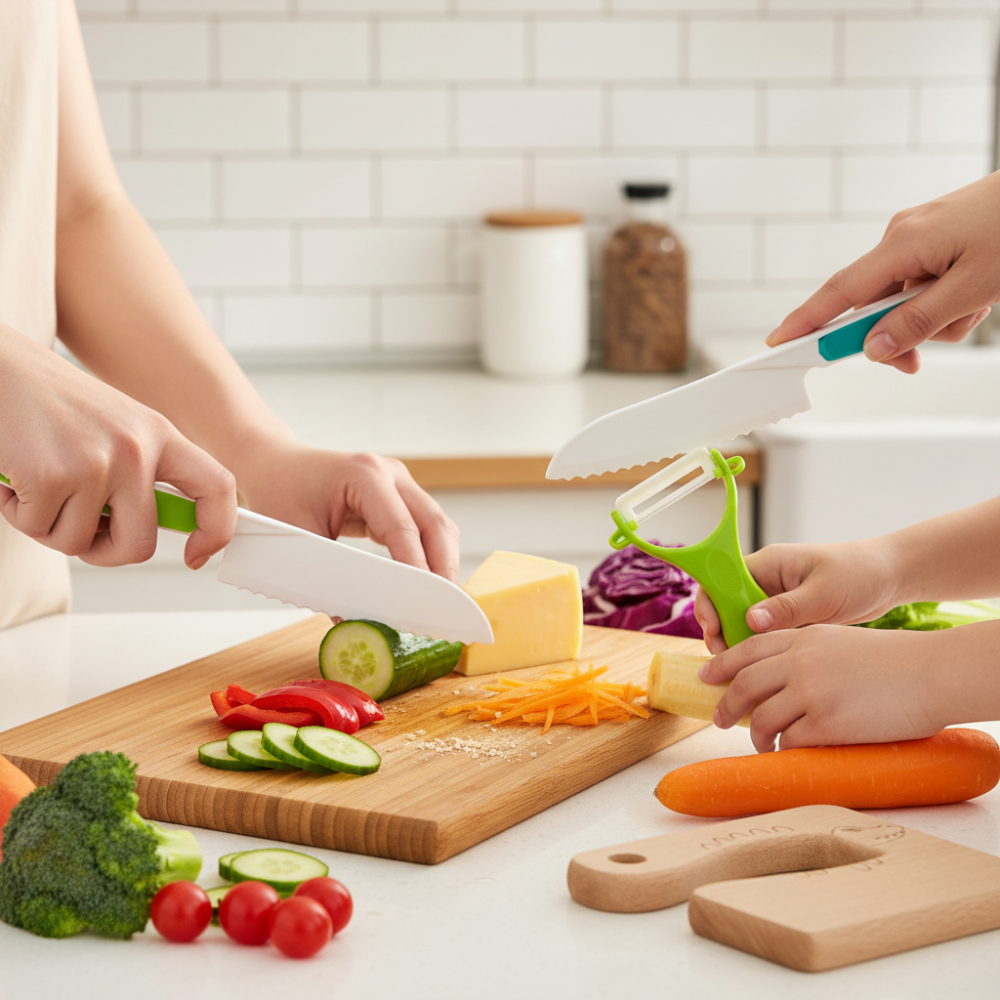 Kids Kitchen Play Set — Child-Safe Mini Cookware and Utensils