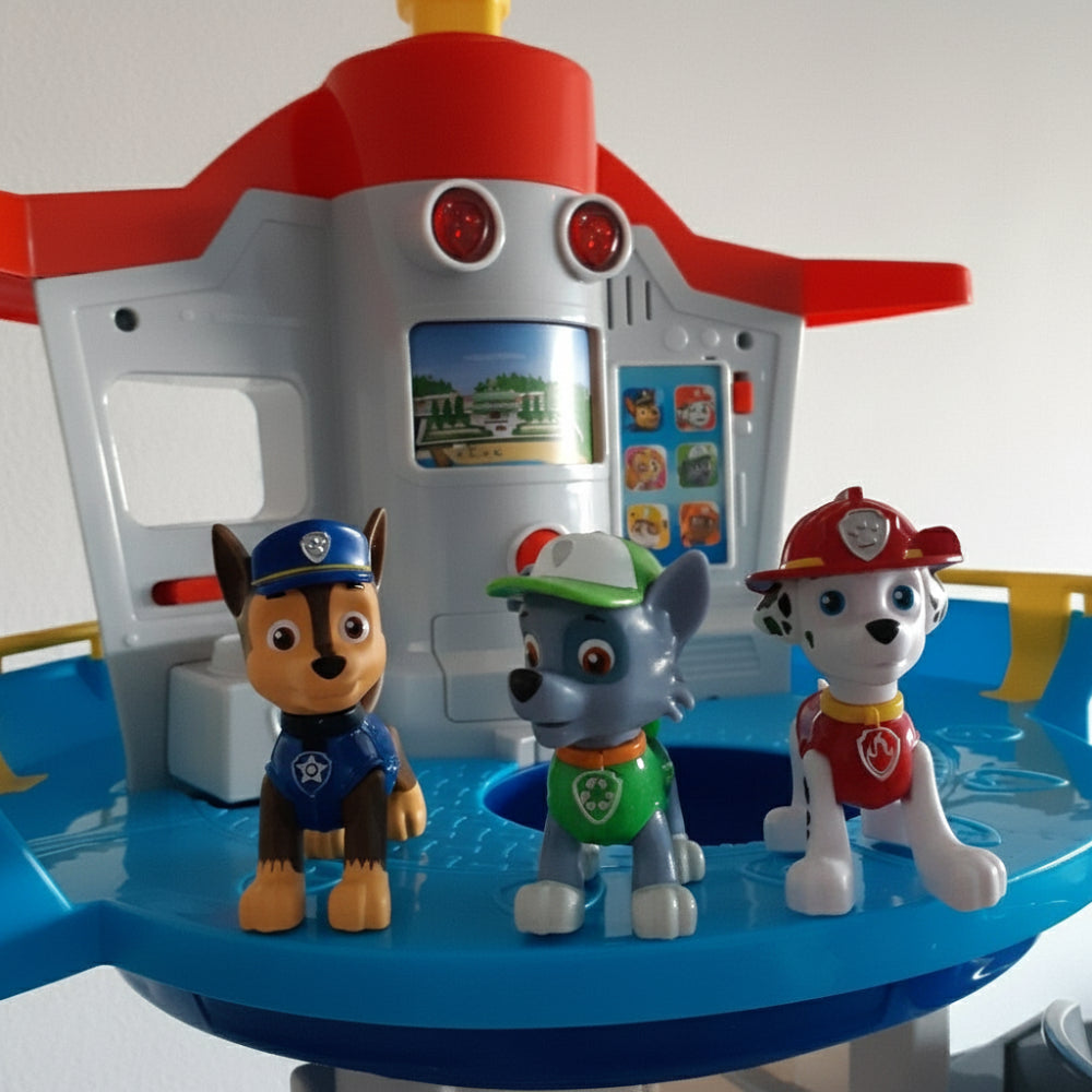 Compact Kids Playset — Slide Tower, Toy Cars, 52cm Tall, 42cm Wide Base