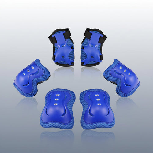 Adjustable Kids Protective Gear Set — Knee Pads, Elbow Guards & Wrist Guards