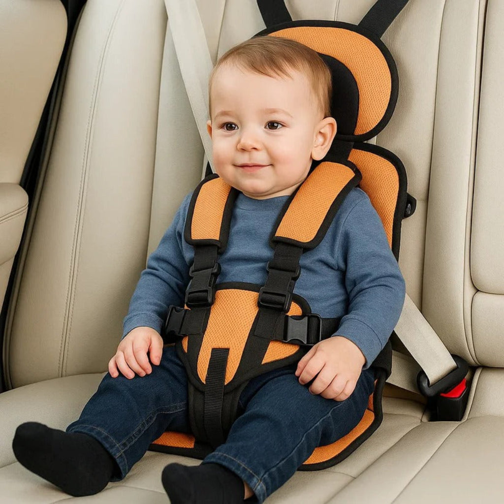 Foldable Child Car Seat — Five-Point Harness, Compact Frame