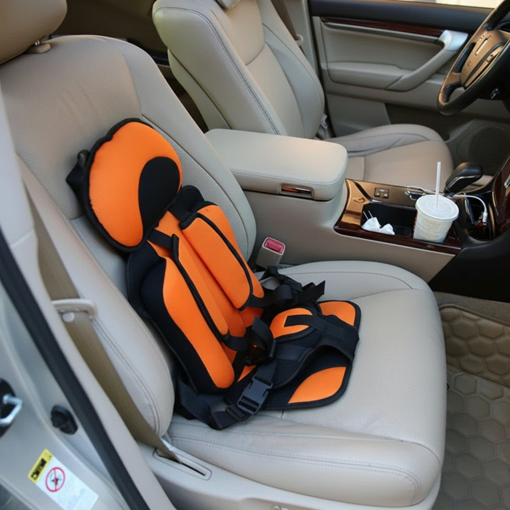 Foldable Child Car Seat — Five-Point Harness, Compact Frame
