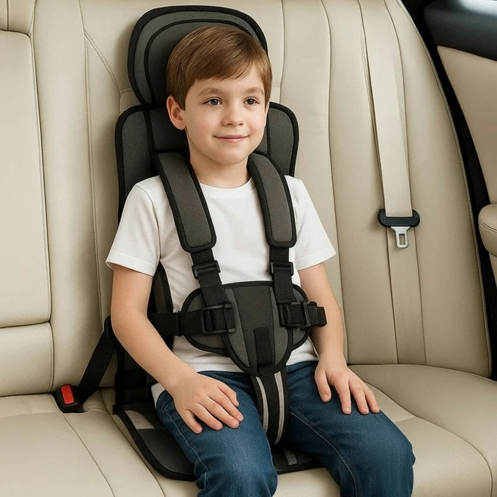 Foldable Child Car Seat — Five-Point Harness, Compact Frame