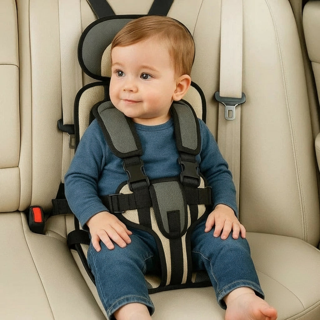 Foldable Child Car Seat — Five-Point Harness, Compact Frame