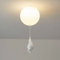 Lampada a sospensione da soffitto per cameretta AirBear — Dettaglio decorativo giocoso