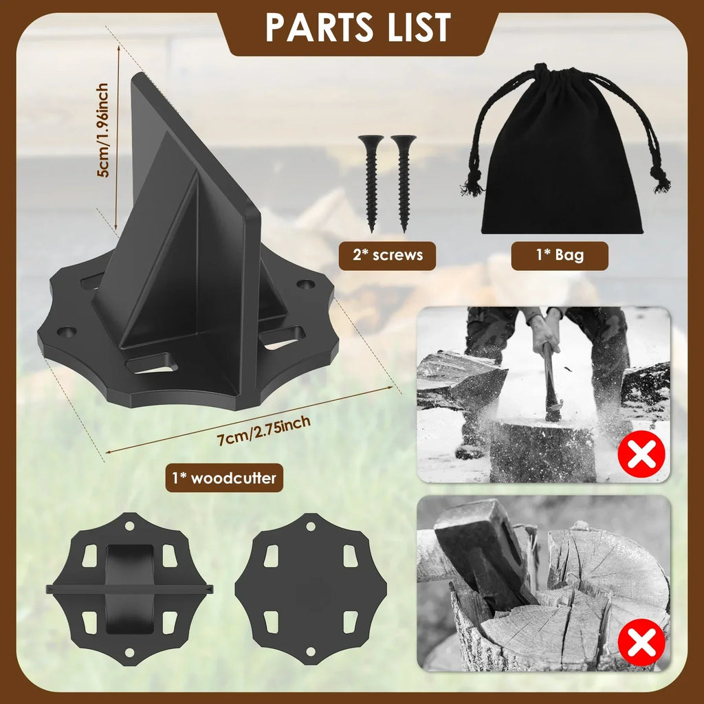 KindlePro | Spaccalegna in acciaio al carbonio | Strumento portatile con borsa in tessuto | Meowbutter