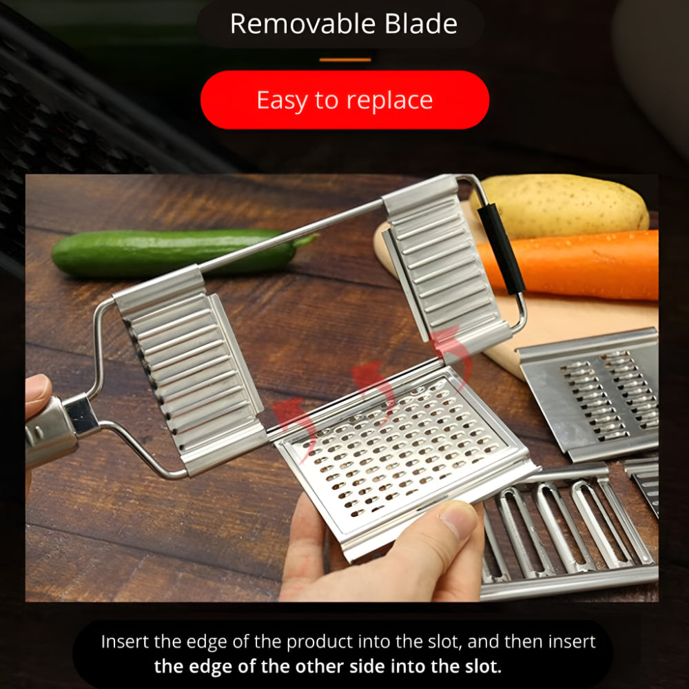 Stainless Steel Mandoline and Vegetable Slicer Cutting Kit