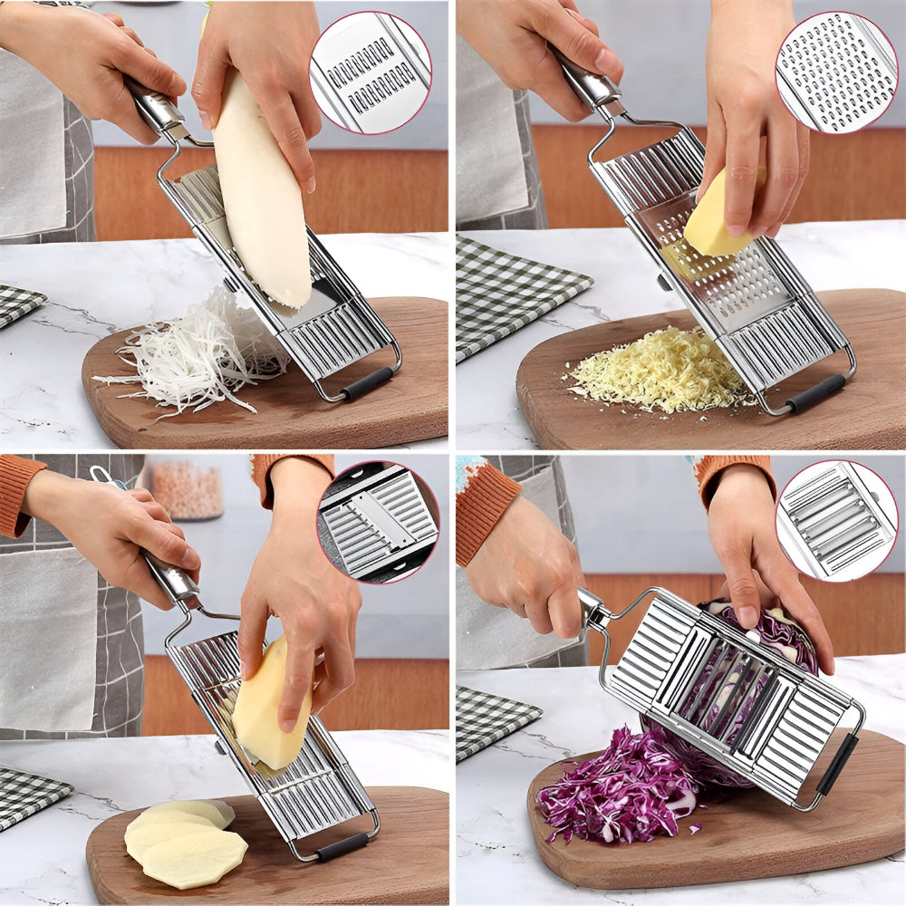 Stainless Steel Mandoline and Vegetable Slicer Cutting Kit