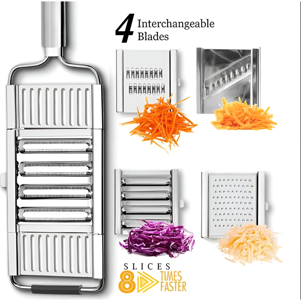 Stainless Steel Mandoline and Vegetable Slicer Cutting Kit