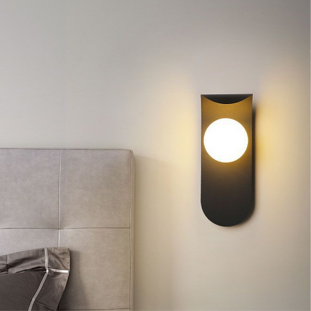 Skandinávská geometrická nástěnná lampa — Kulové nástěnné světlo