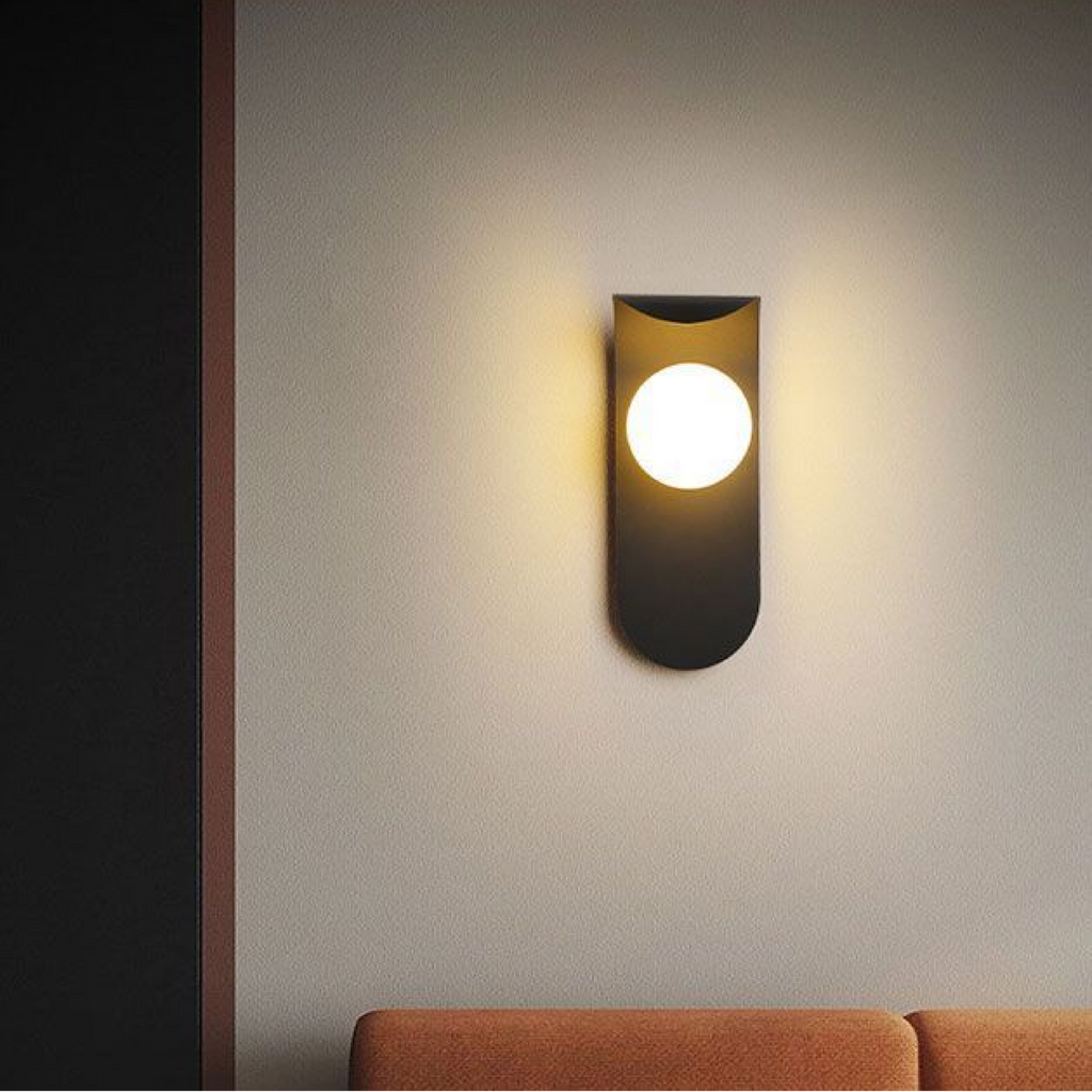 Skandinávská geometrická nástěnná lampa — Kulové nástěnné světlo