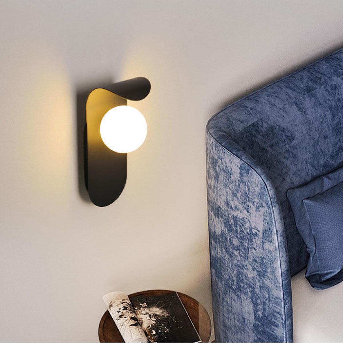 Skandinávská geometrická nástěnná lampa — Kulové nástěnné světlo