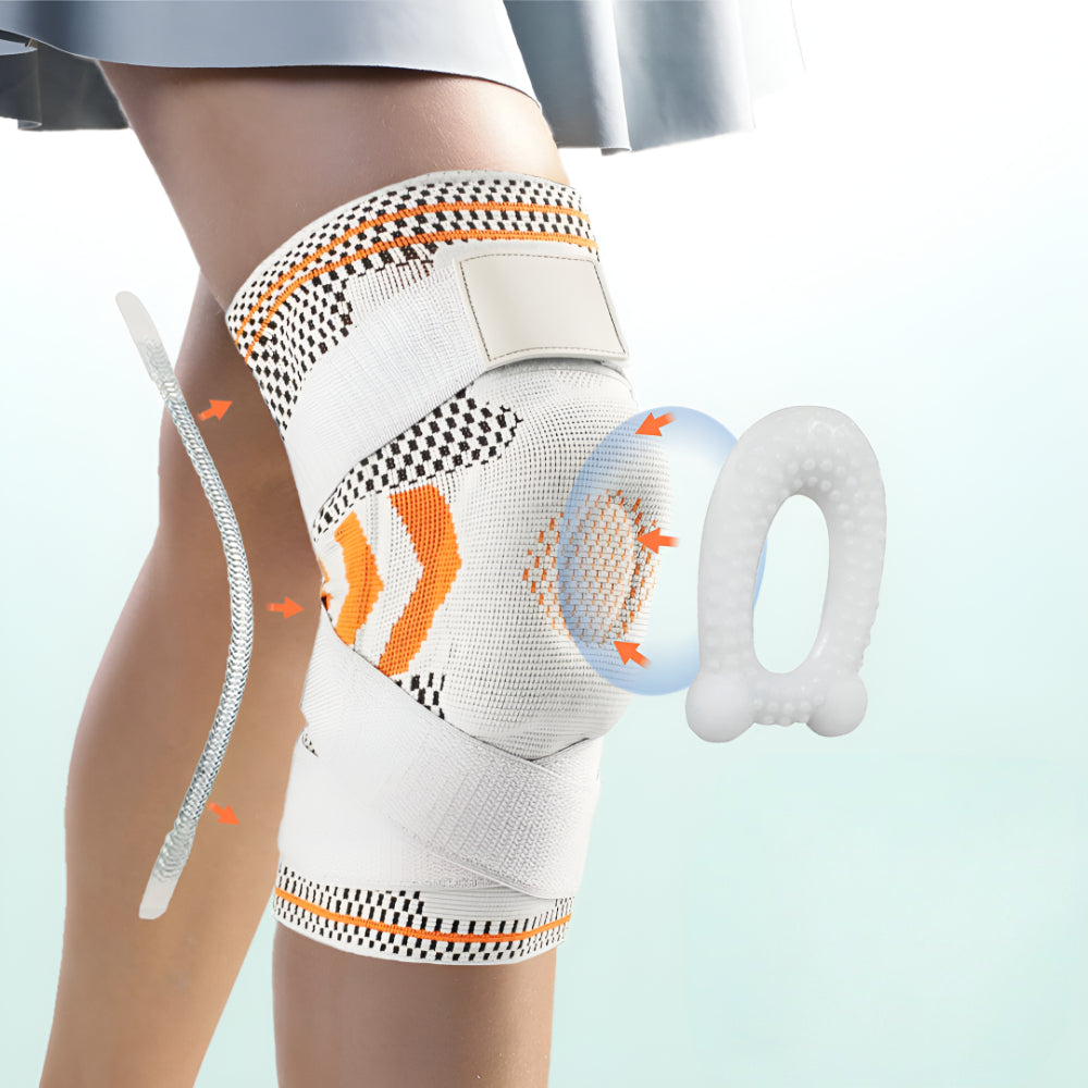 Knæbandage Kompression Justerbar Støtte Ærme Stabiliser | Meowbutter