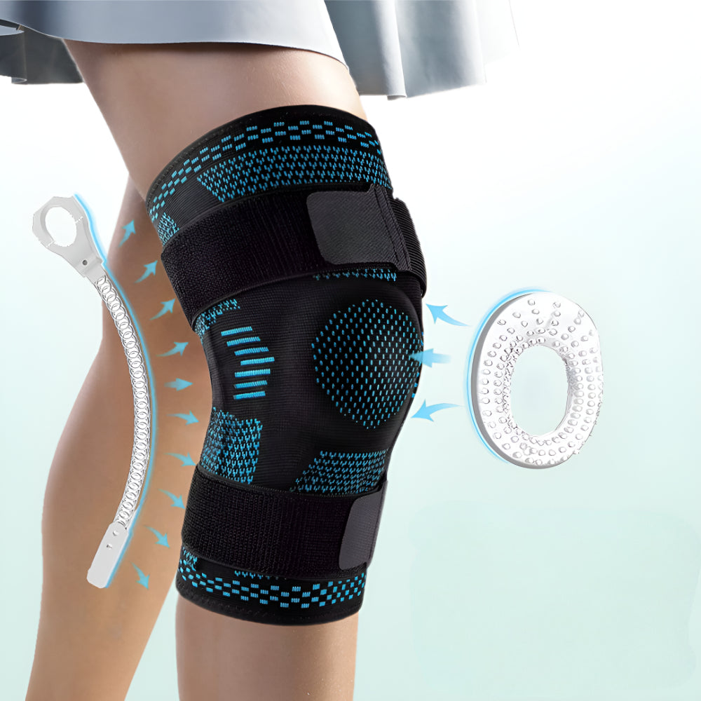 Knæbandage Kompression Justerbar Støtte Ærme Stabiliser | Meowbutter