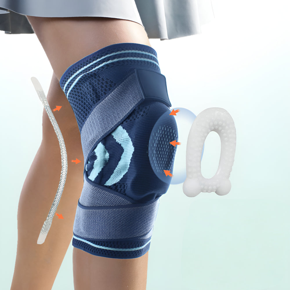 Knæbandage Kompression Justerbar Støtte Ærme Stabiliser | Meowbutter