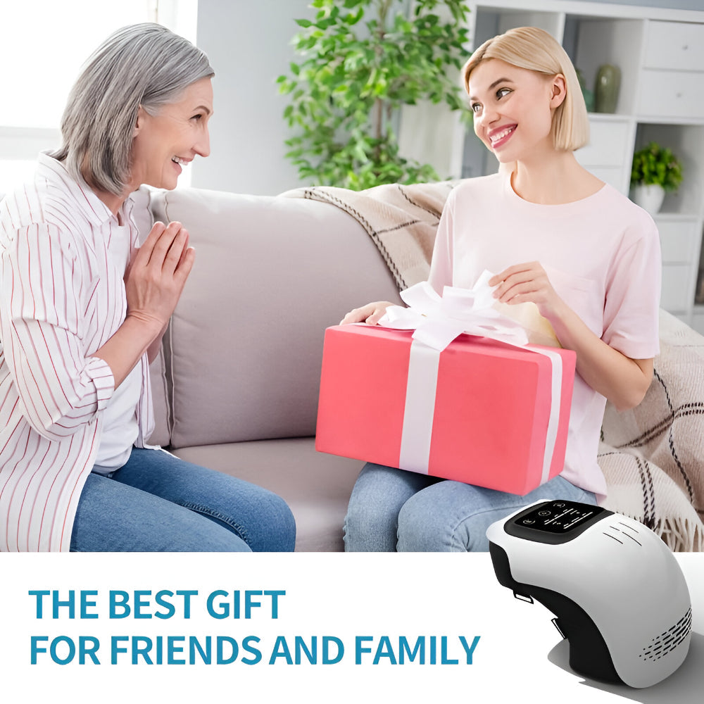 Electric Knee Massager & Heating Pad — Adjustable Compression Support
