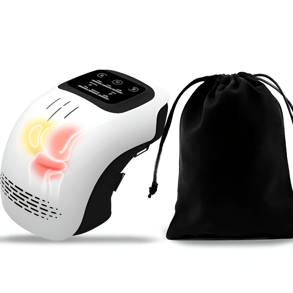 Electric Knee Massager & Heating Pad — Adjustable Compression Support