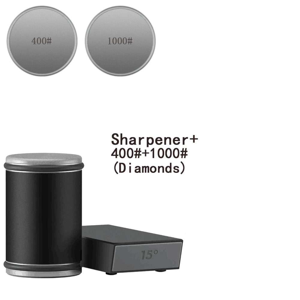Knife Sharpener Rolling Wheel Dual Angle Steel Edge Tool | Meowbutter