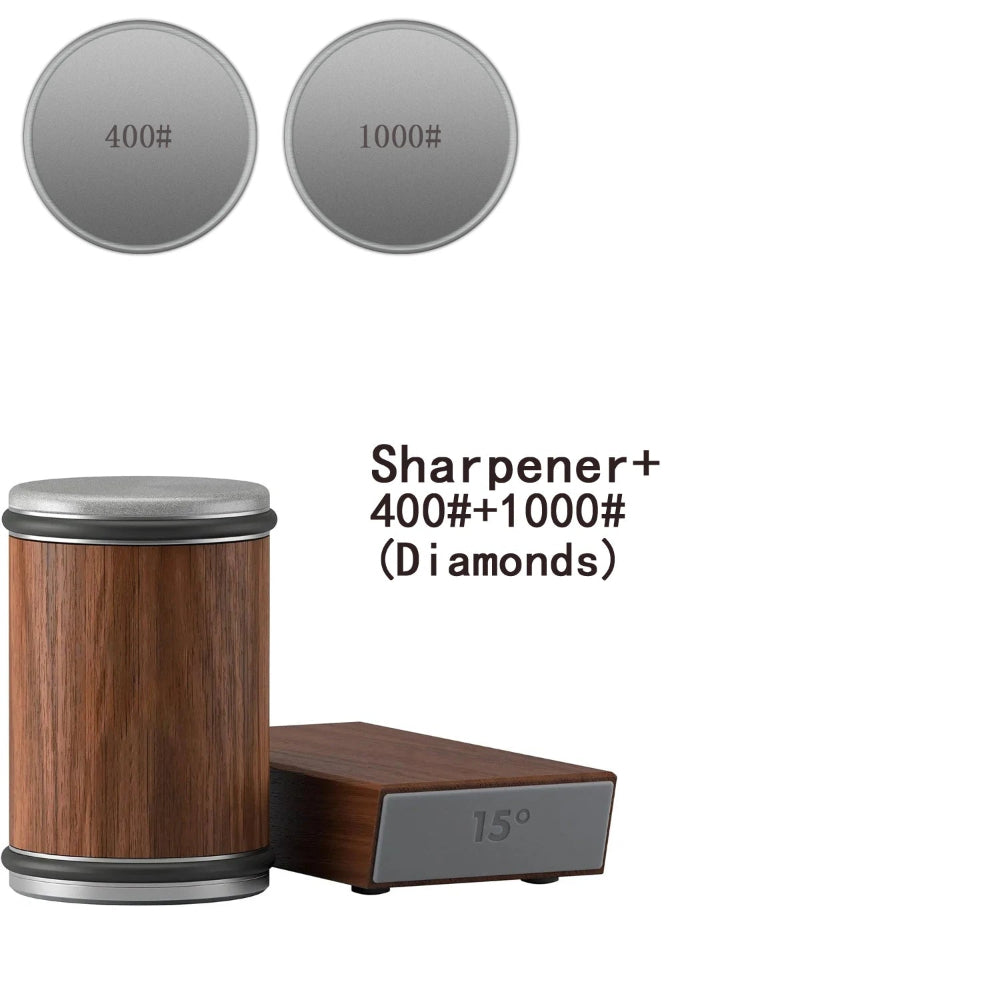 Knife Sharpener Rolling Wheel Dual Angle Steel Edge Tool | Meowbutter