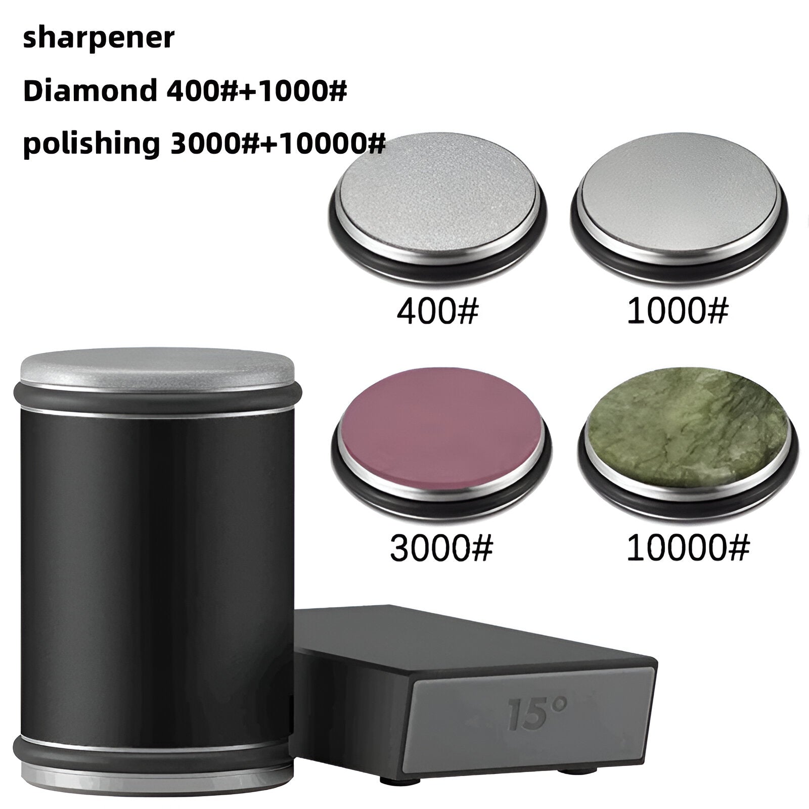 Knife Sharpener Rolling Wheel Dual Angle Steel Edge Tool | Meowbutter