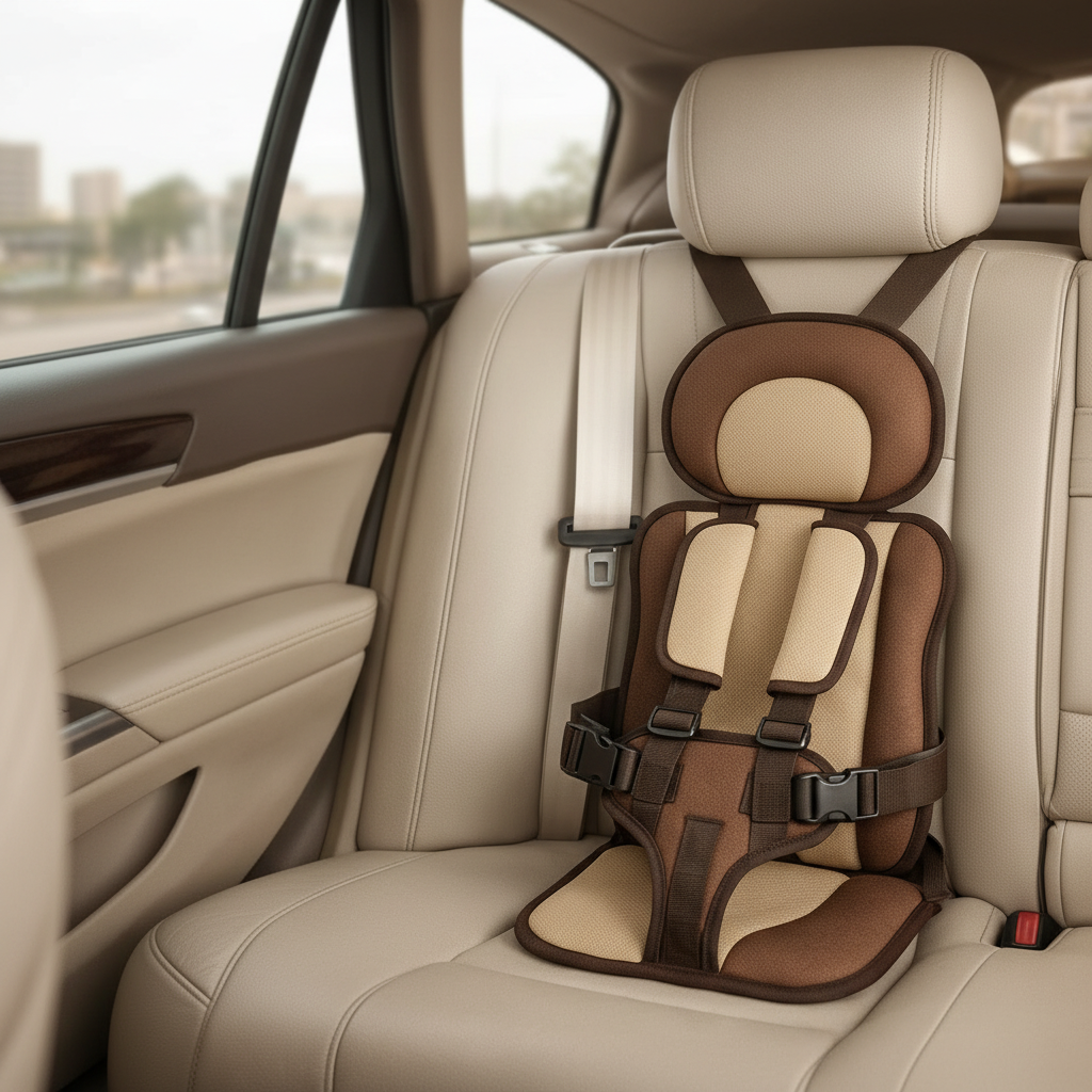 Foldable Child Car Seat — Five-Point Harness, Compact Frame