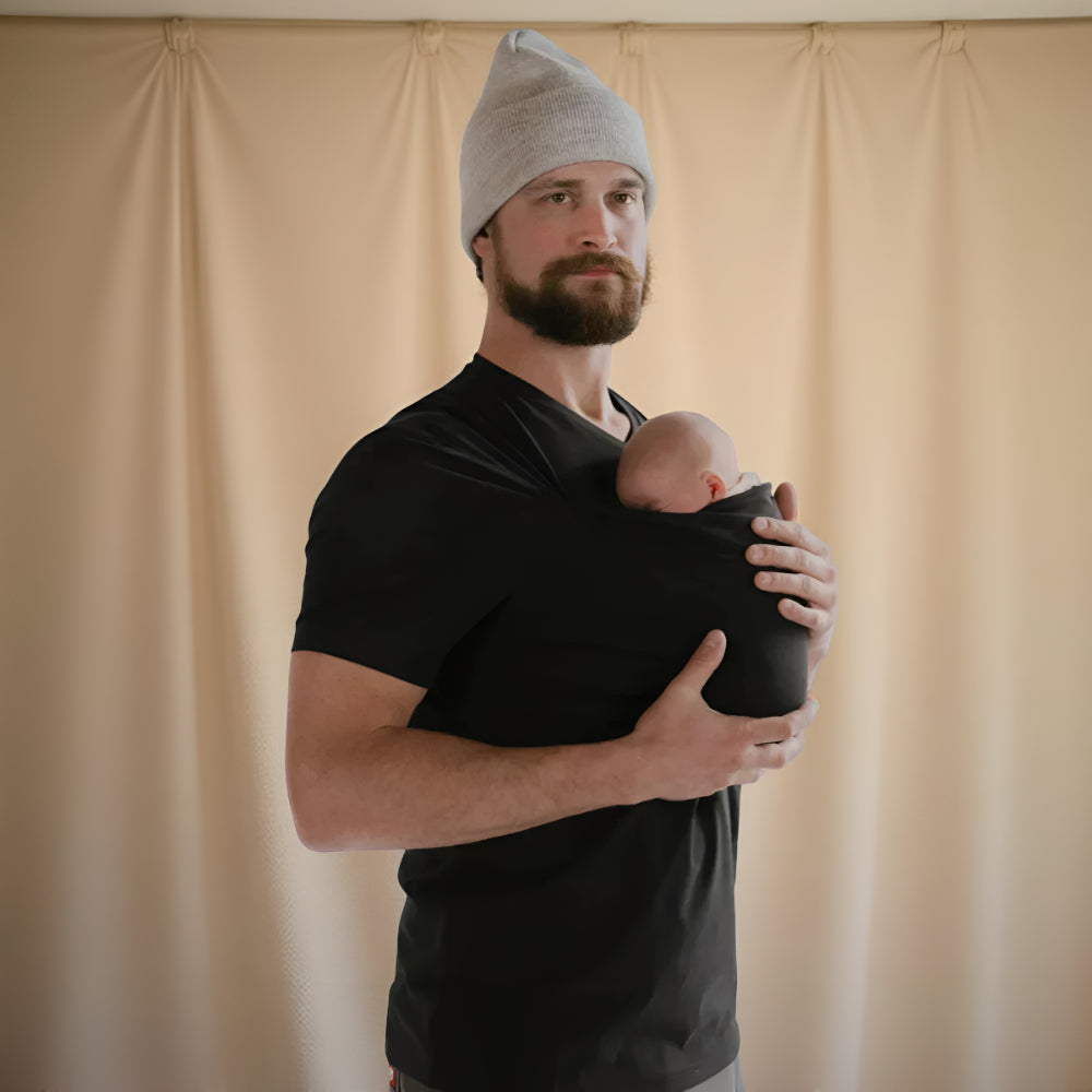 Ergonomisches Babytrage-T-Shirt — Wickelshirt zum Stillen, freihändige Babytragetasche