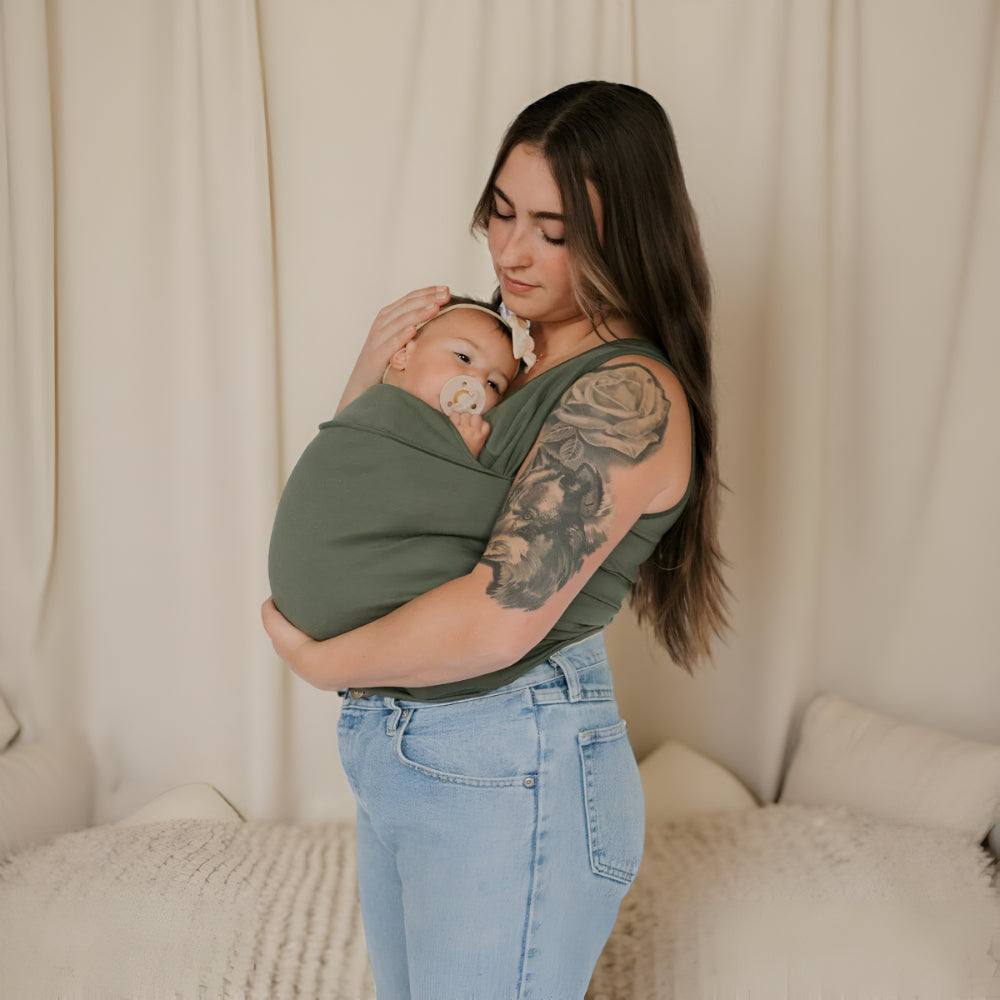 Ergonomisches Babytrage-T-Shirt — Wickelshirt zum Stillen, freihändige Babytragetasche