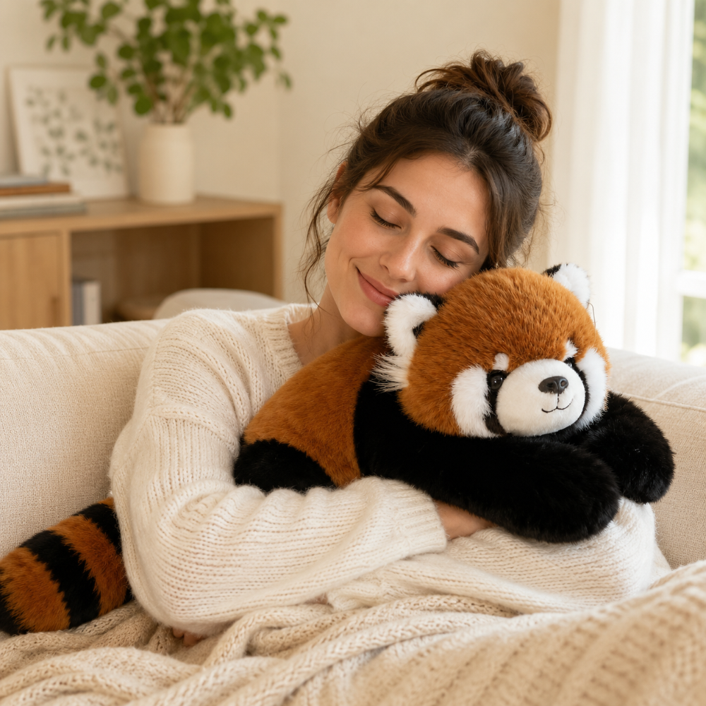 Almohada de abrazo de felpa - Cojín suave para abrazar - Relajación y alivio del estrés | meowbutter