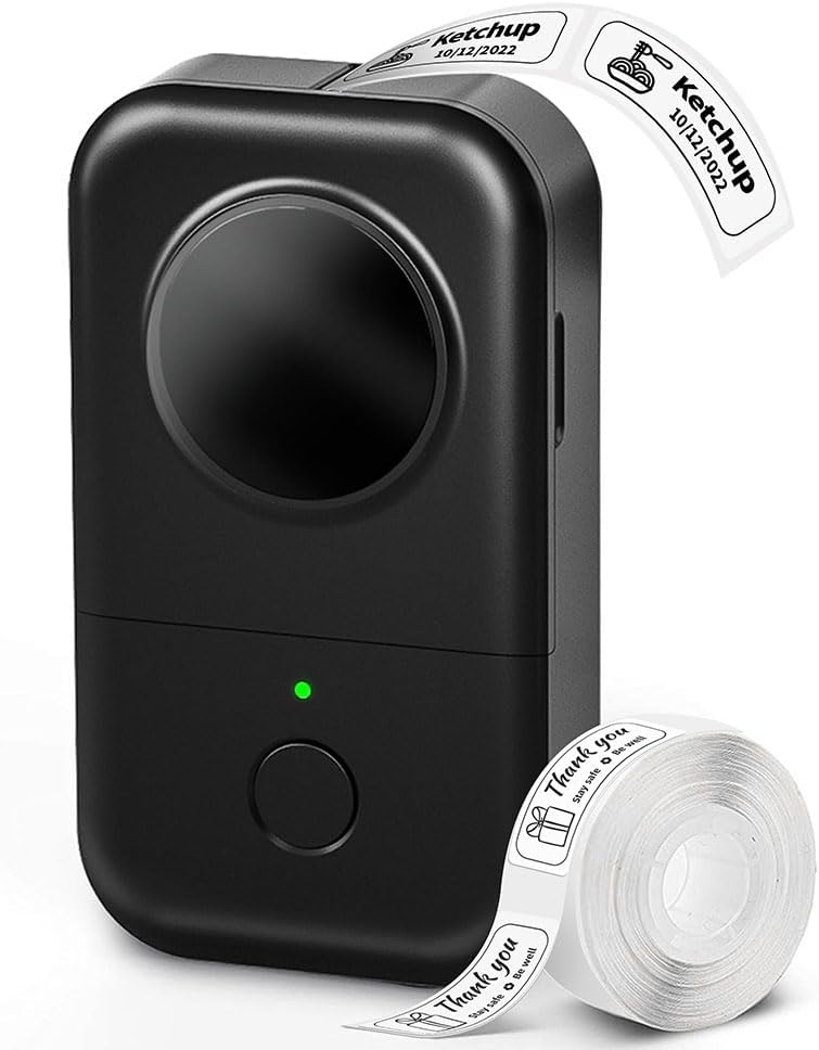 Mini Bluetooth Thermal Label Printer – Wireless Smartphone Pairing