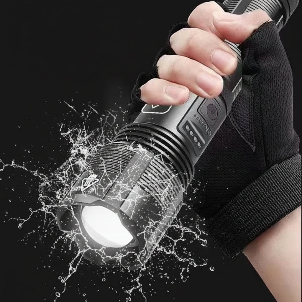Flashlight Rechargeable LED Tactical Aluminum Zoom Torch | Meowbutter