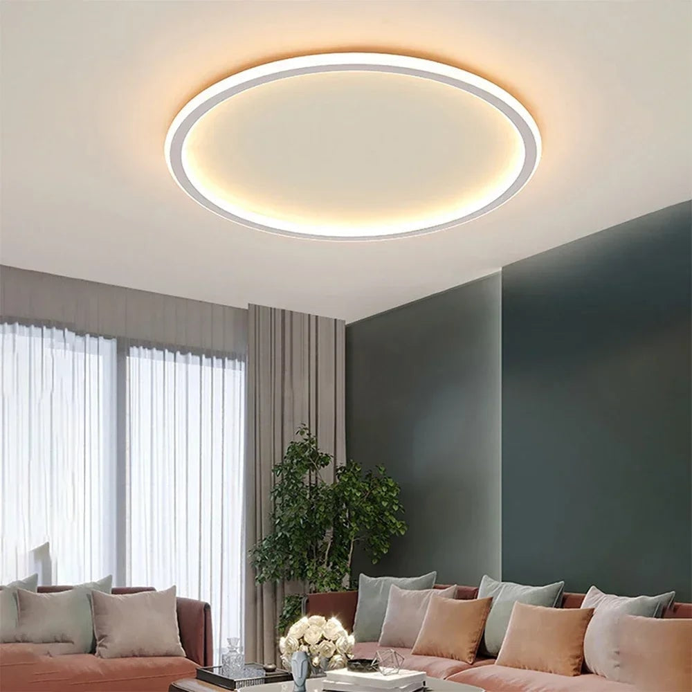 Lampada da soffitto LED rotonda moderna luce calda | Meowbutter