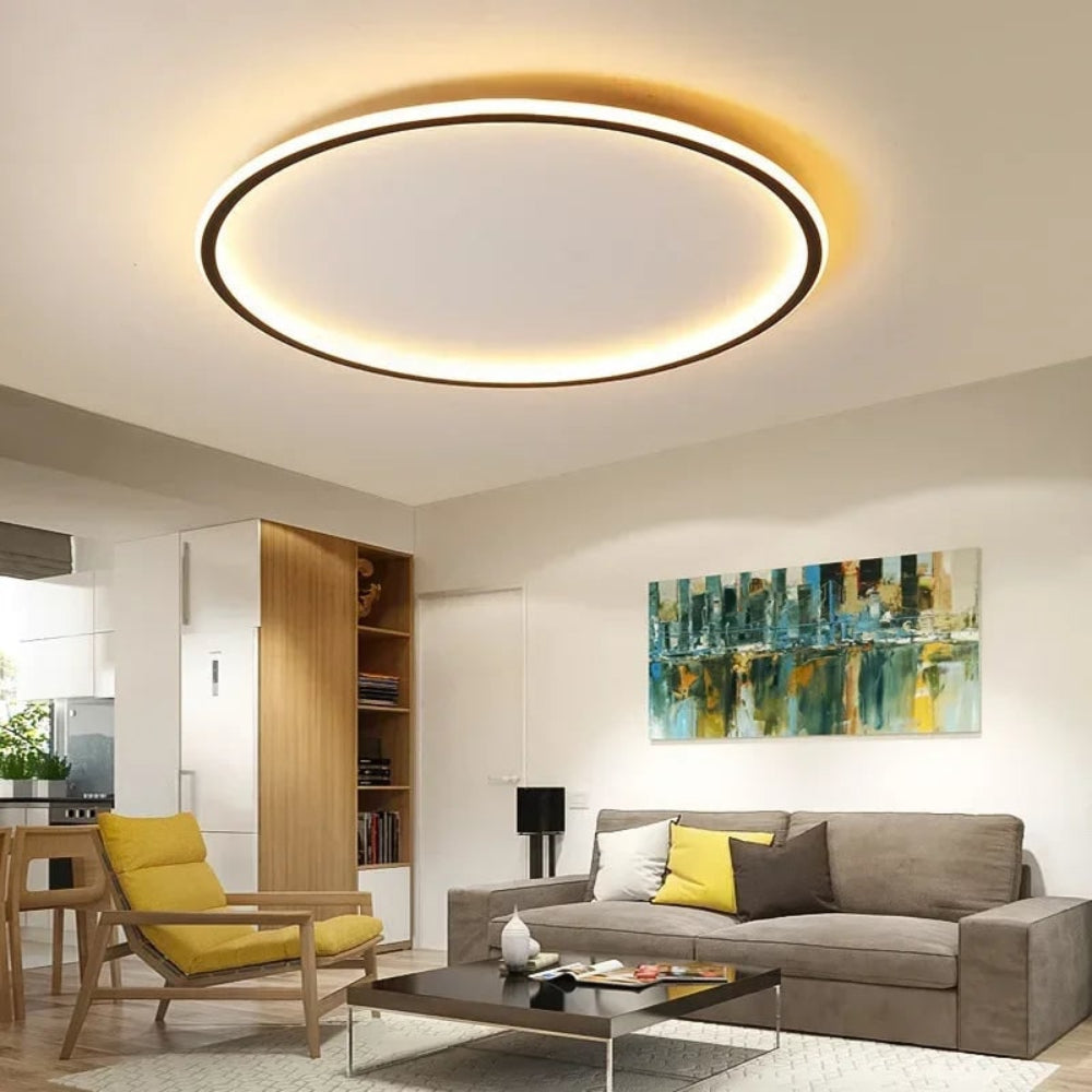 Lampada da soffitto LED rotonda moderna luce calda | Meowbutter