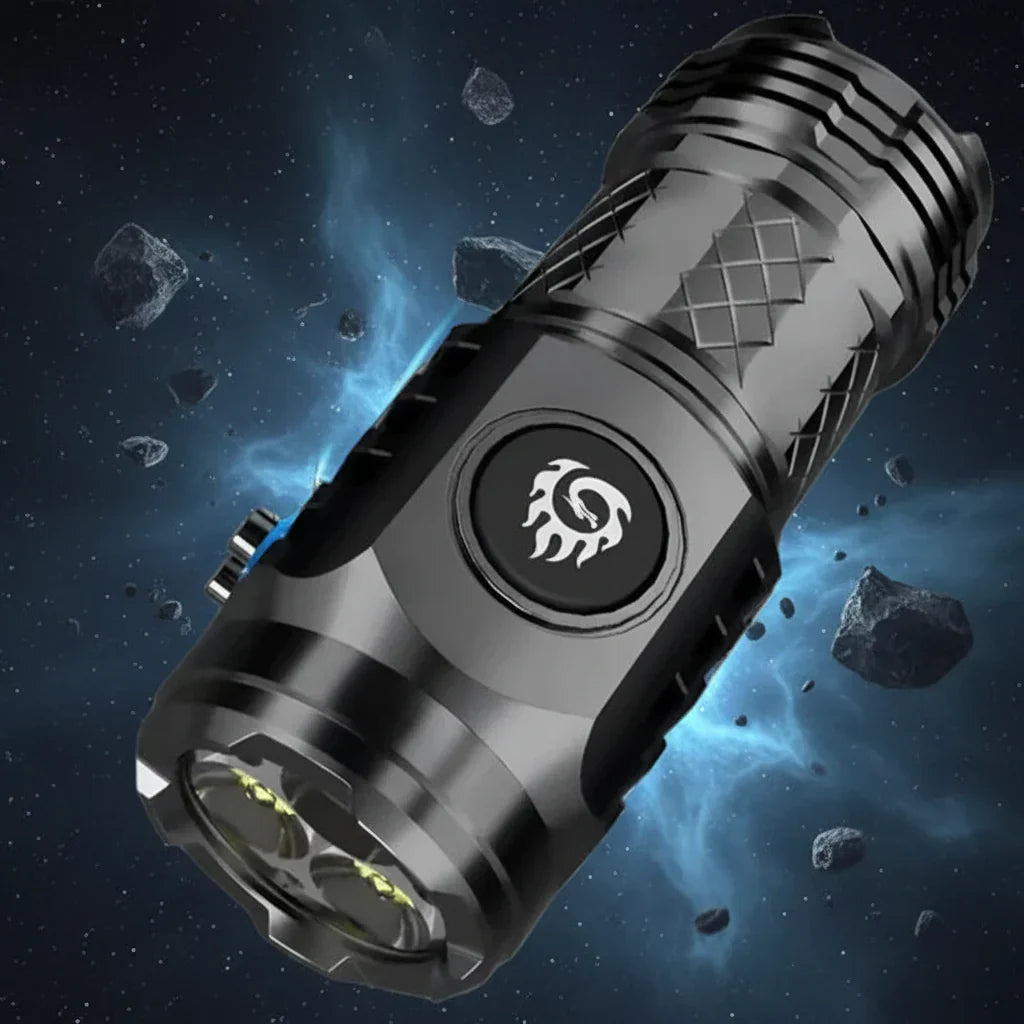 Linterna LED mini recargable — Linterna de mano compacta e impermeable
