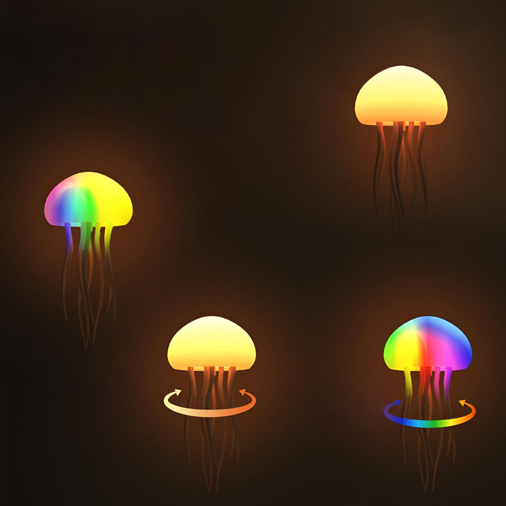 Animated LED Jellyfish Mood Lamp — Flexible Silicone Tentacles