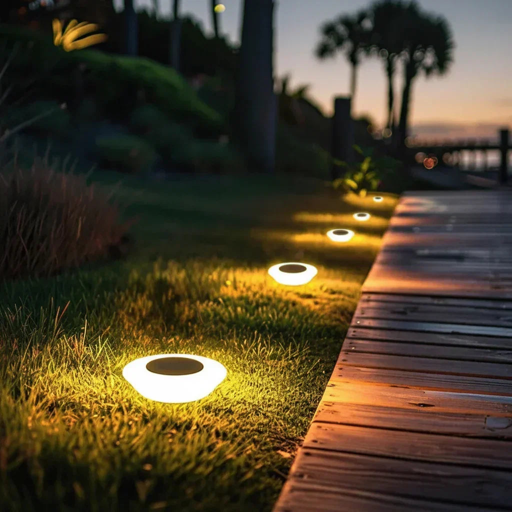 Solarne lampki LED do ścieżek — wodoodporna konstrukcja na każdą pogodę