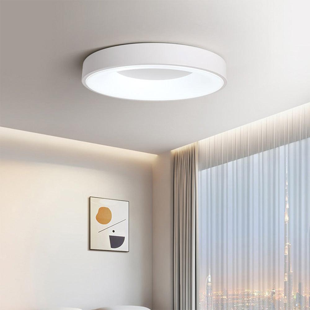 Modré LED stropní světlo s přisazeným montážním držákem, stmívatelný minimalistický design