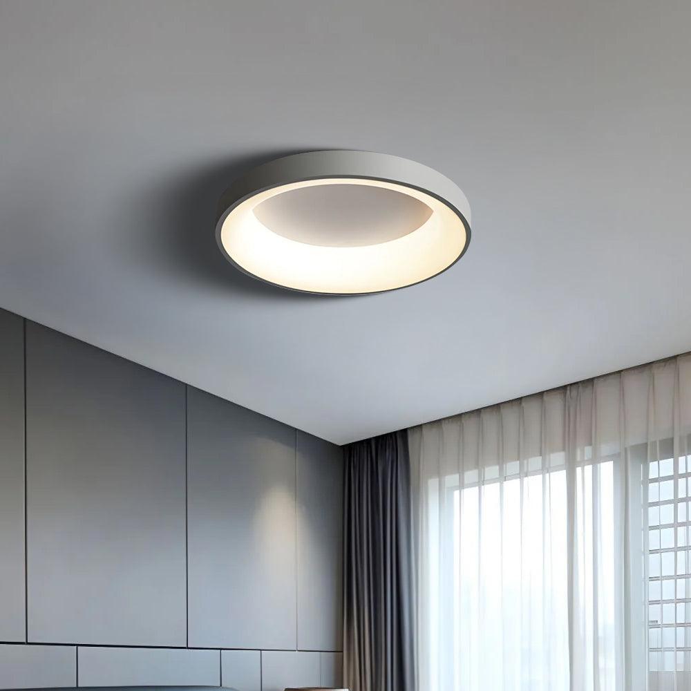Modré LED stropní světlo s přisazeným montážním držákem, stmívatelný minimalistický design