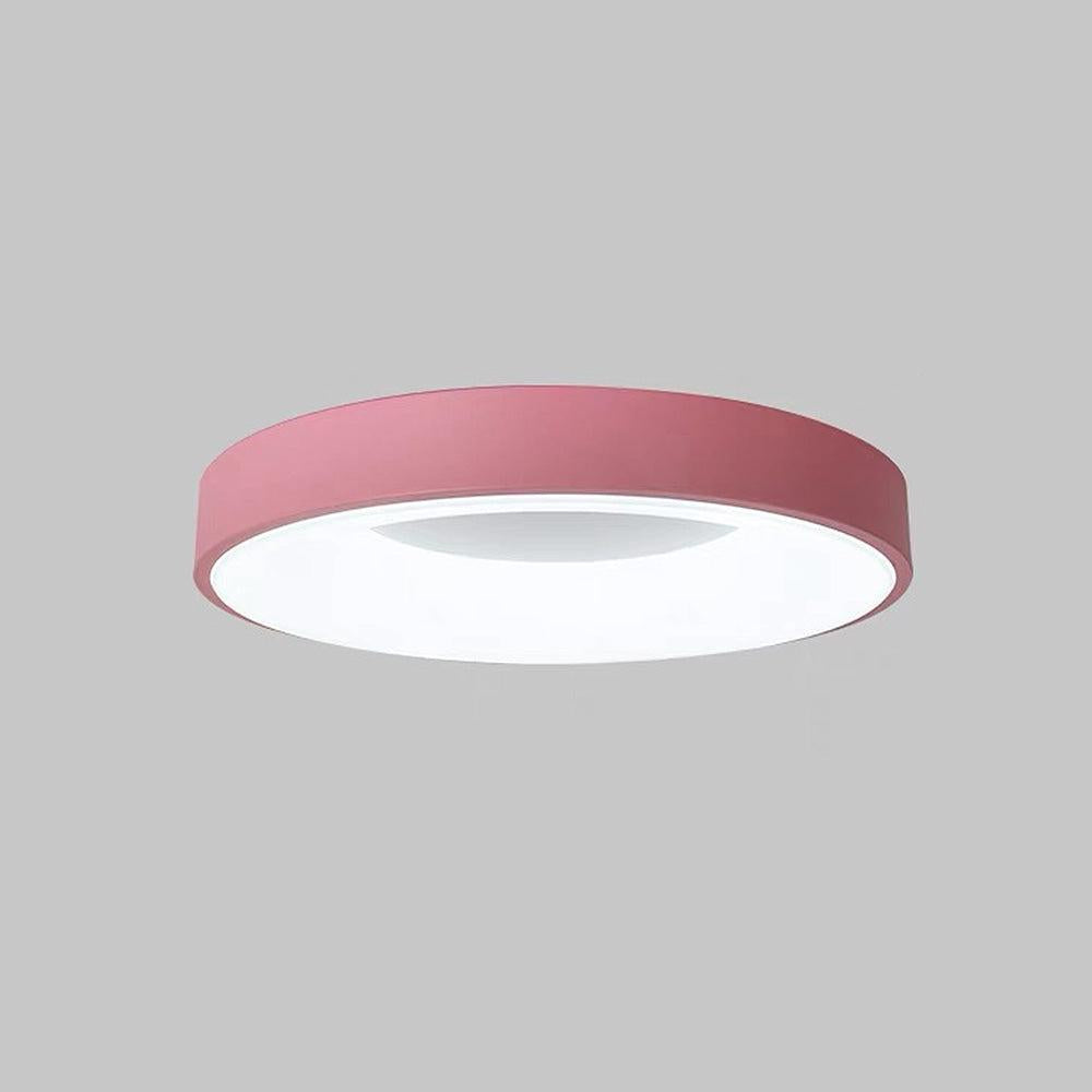 Modré LED stropní světlo s přisazeným montážním držákem, stmívatelný minimalistický design