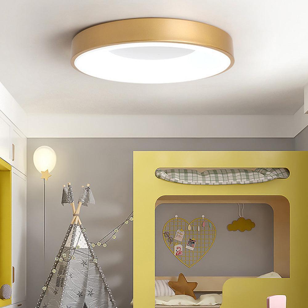 Modré LED stropní světlo s přisazeným montážním držákem, stmívatelný minimalistický design