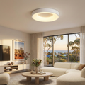 Modré LED stropní světlo s přisazeným montážním držákem, stmívatelný minimalistický design