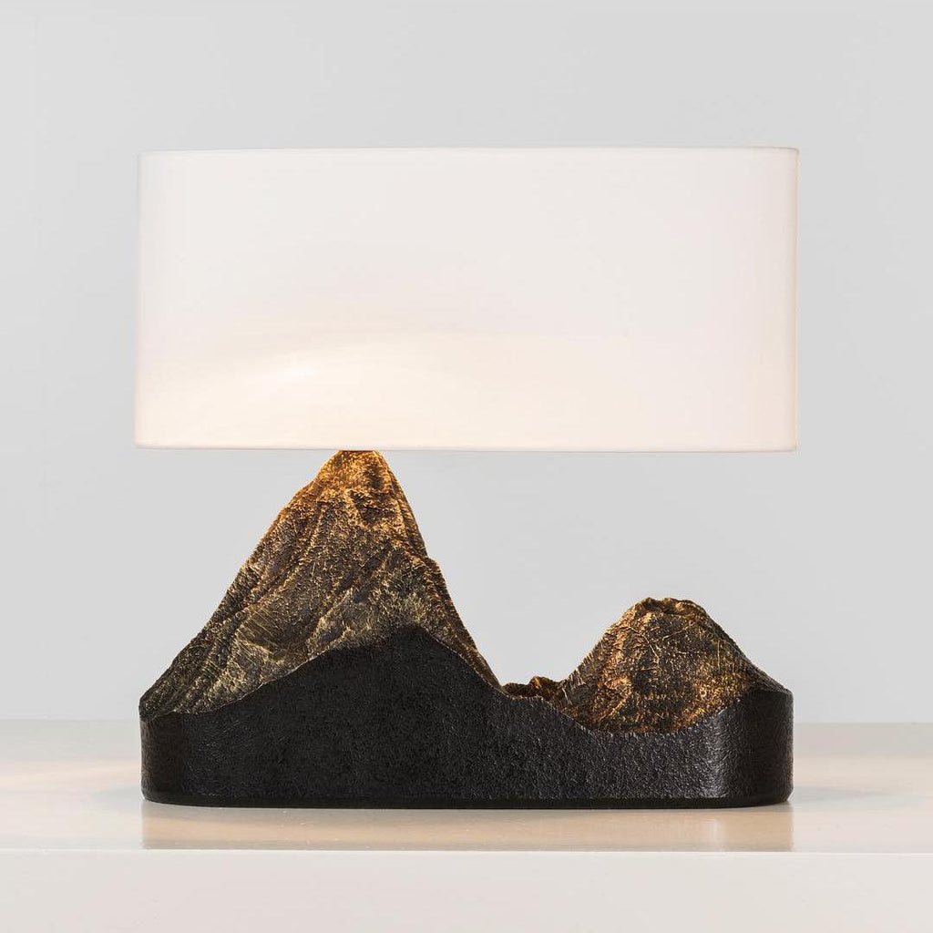 Stolní lampa s pryskyřicí ve stylu krajiny pro vnitřní domácí dekoraci a akcent