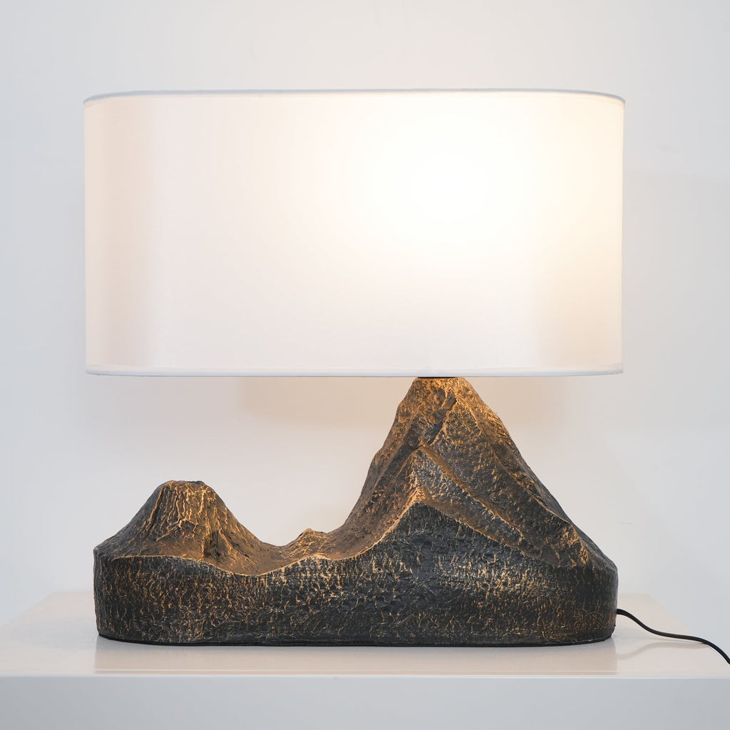 Stolní lampa s pryskyřicí ve stylu krajiny pro vnitřní domácí dekoraci a akcent