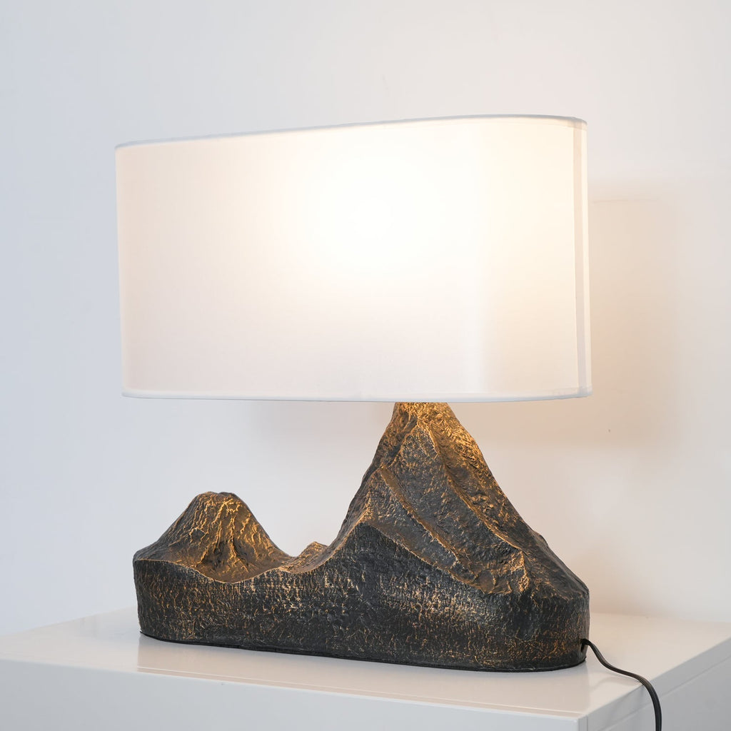 Stolní lampa s pryskyřicí ve stylu krajiny pro vnitřní domácí dekoraci a akcent