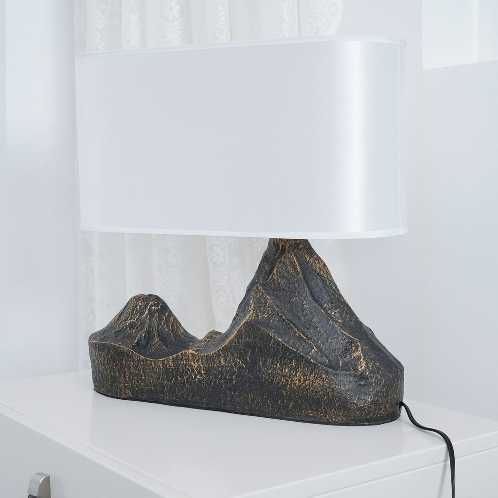 Stolní lampa s pryskyřicí ve stylu krajiny pro vnitřní domácí dekoraci a akcent
