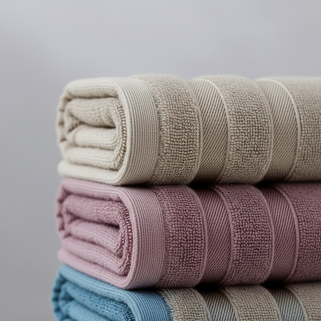 طقم FineTowel مستطيل من 5 قطع للمناشف — مجموعة منسوجات ناعمة