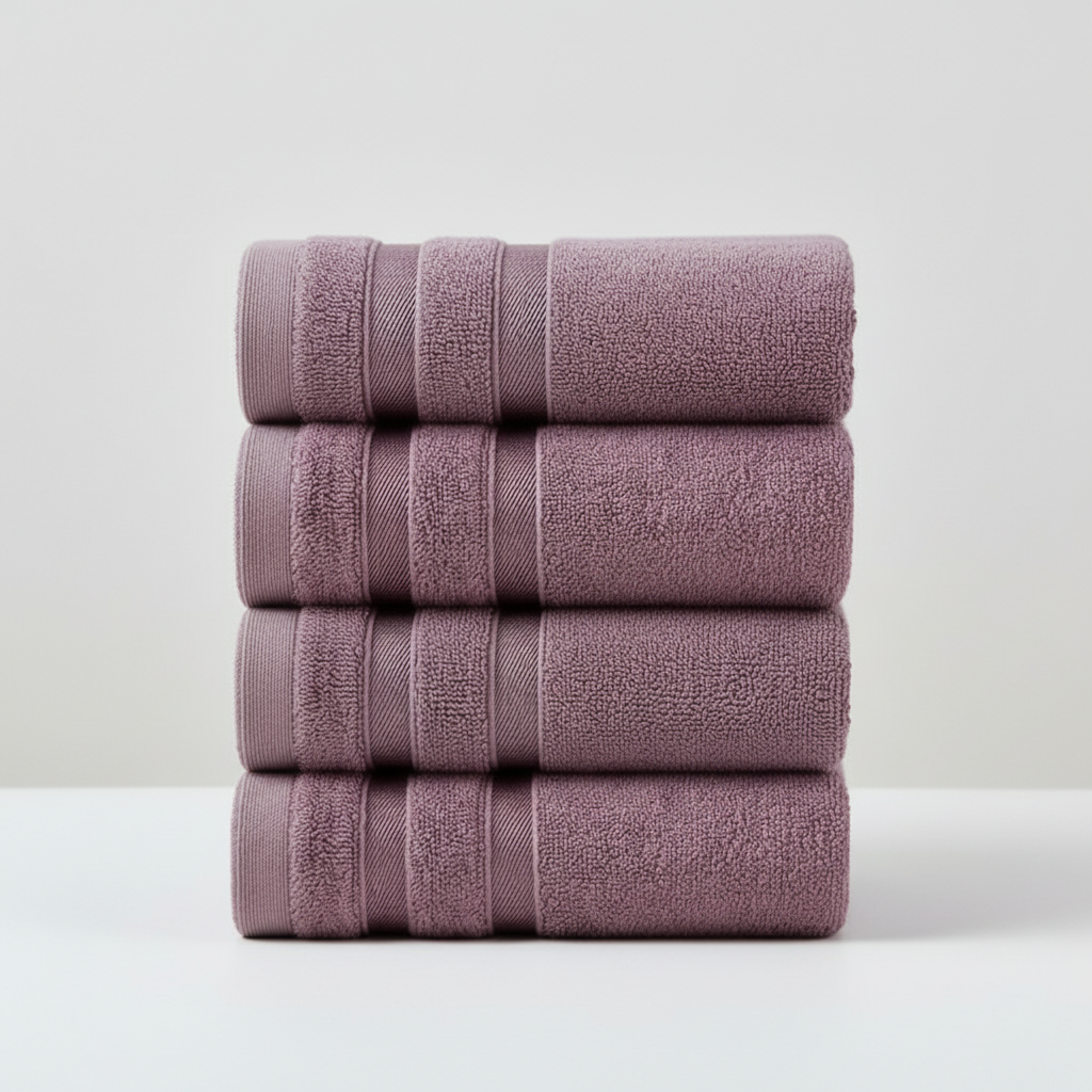 طقم FineTowel مستطيل من 5 قطع للمناشف — مجموعة منسوجات ناعمة