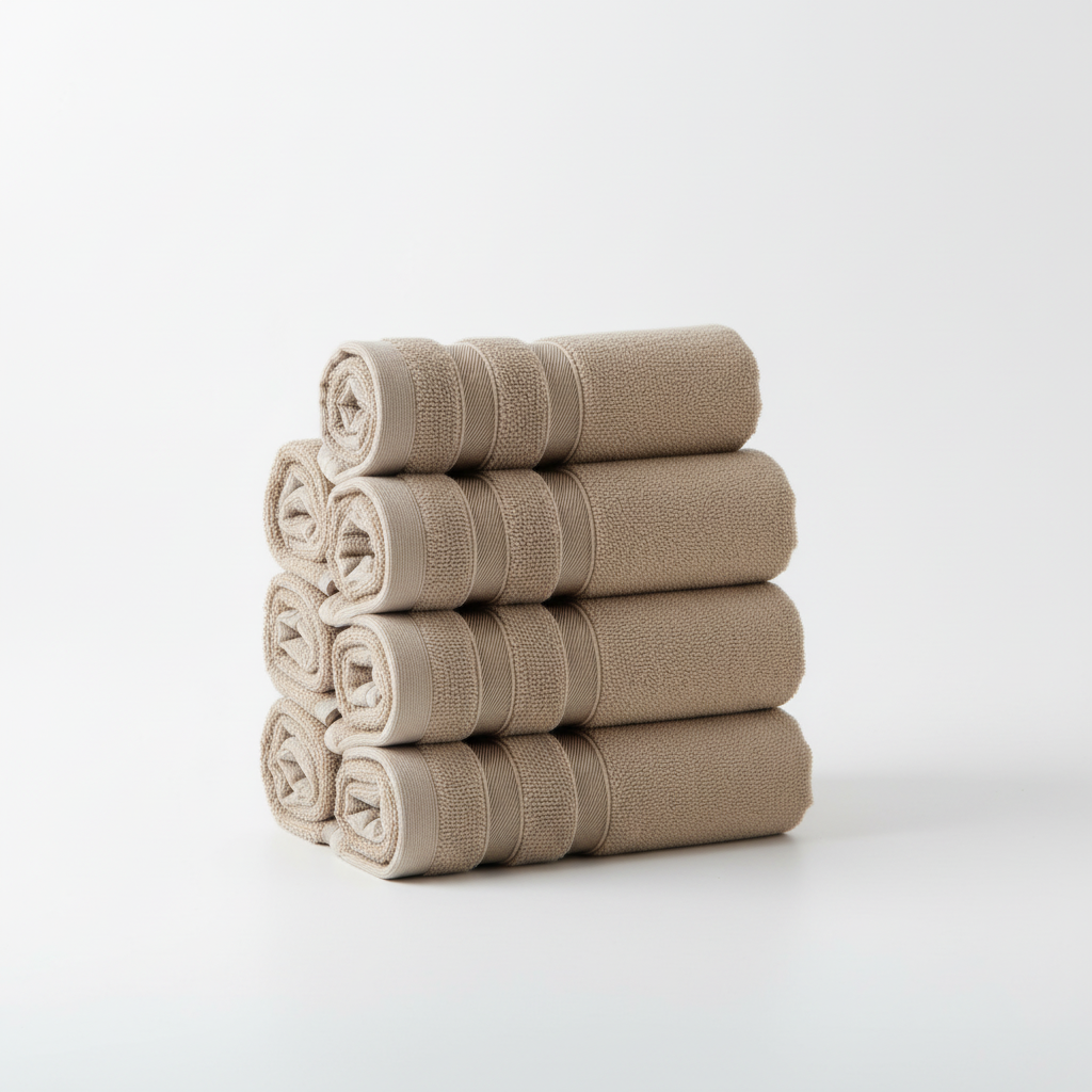 طقم FineTowel مستطيل من 5 قطع للمناشف — مجموعة منسوجات ناعمة