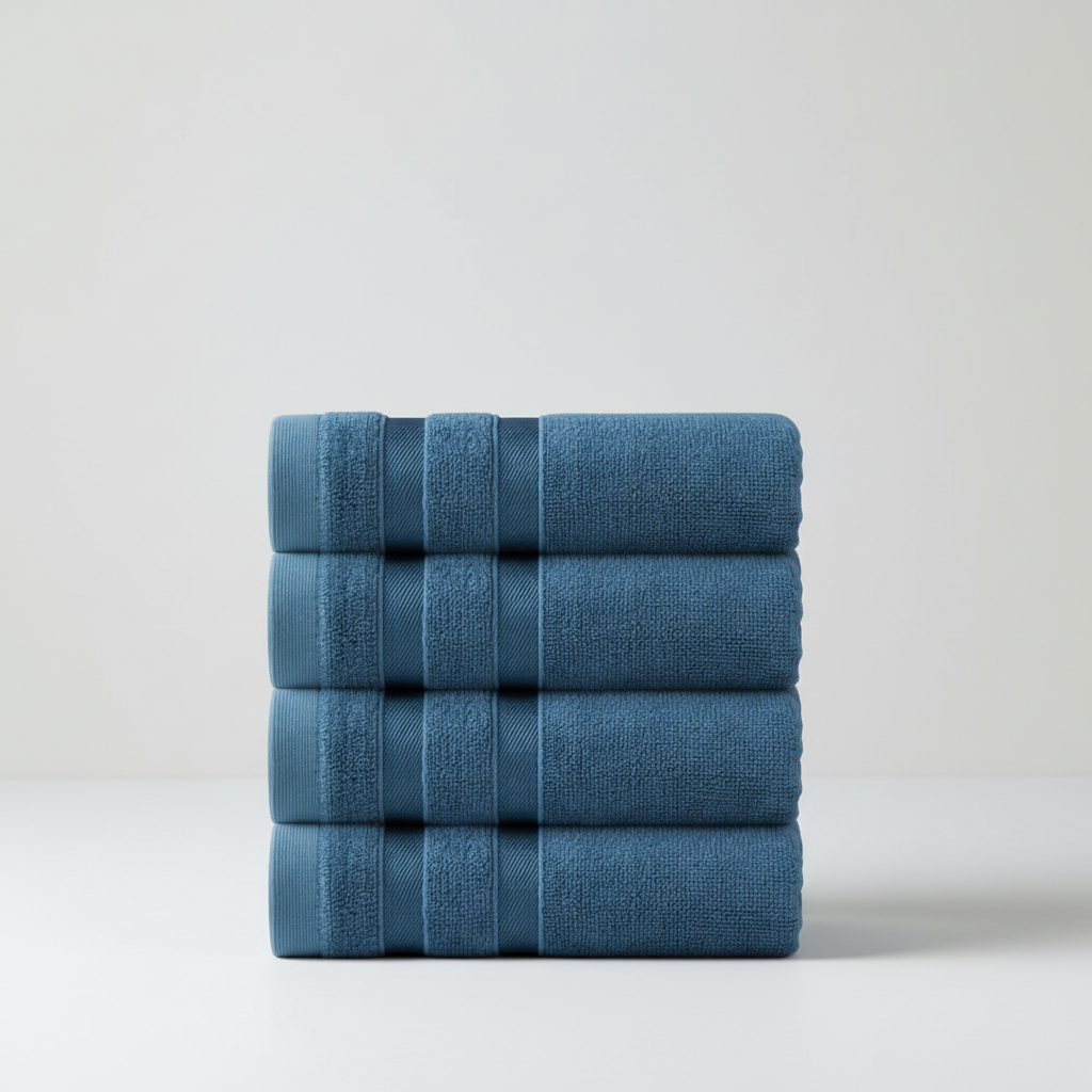طقم FineTowel مستطيل من 5 قطع للمناشف — مجموعة منسوجات ناعمة